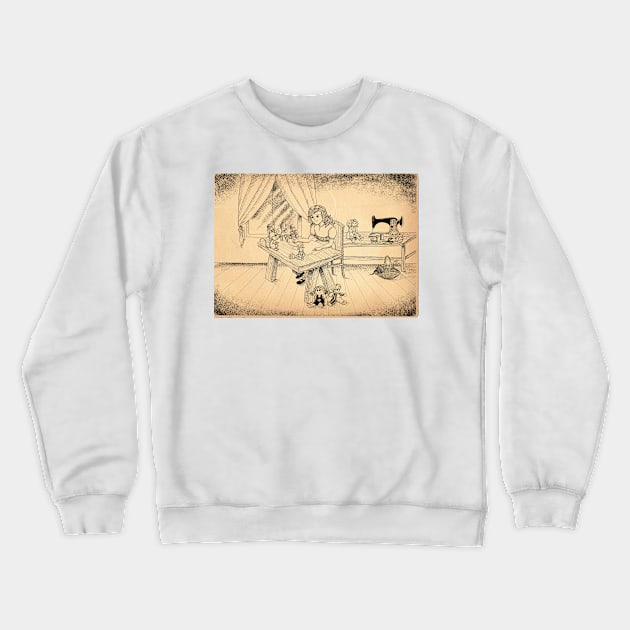 Tammy The Little Doll Girl Crewneck Sweatshirt by reynoldjay